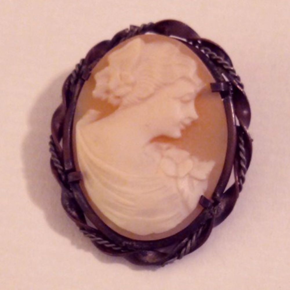 Beautiful Vintage Cameo Brooch